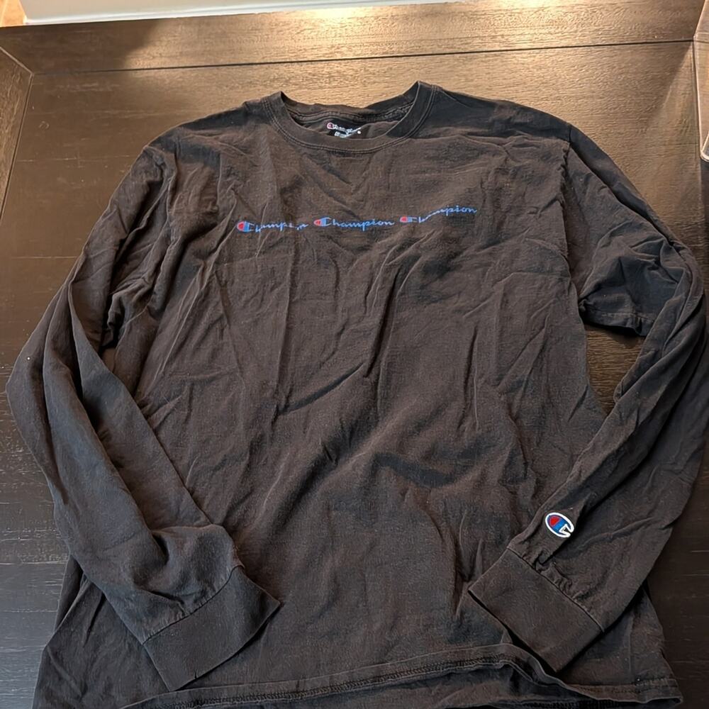 Champion Black Long Sleeve Shirt